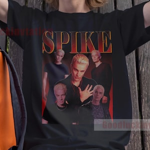 Spike Shirt James Marsters T-shirt Unisex Cotton Vintage 90's Graphic Tee Unisex Crewneck Shirt