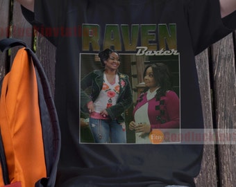 Raven Baxter Shirt T-shirt Unisex Cotton Vintage 90's Graphic Tee Unisex Crewneck Shirt
