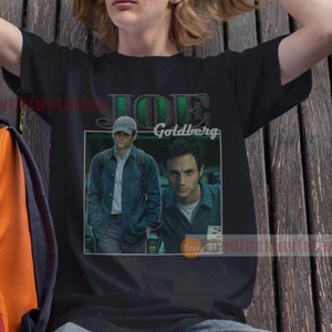 Joe Goldberg Shirt T-shirt Unisex Cotton Vintage 90&#39;s Graphic Tee Unisex Crewneck Shirt