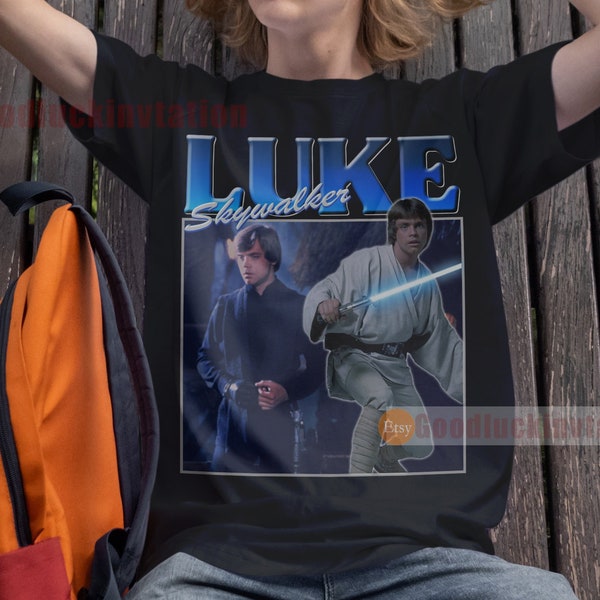 Luke skywalker Shirt T-shirt Unisex Cotton Vintage 90's Graphic Tee Unisex Crewneck Shirt