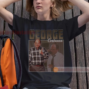 George Costanza Shirt T-shirt Unisex Cotton Vintage 90&#39;s Graphic Tee Unisex Crewneck Shirt