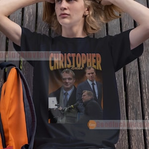Maglietta Christopher Nolan Maglietta unisex in cotone Maglietta girocollo unisex con grafica vintage anni '90