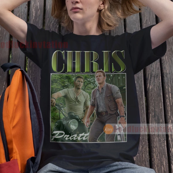 Chris Pratt Shirt T-shirt Unisex Cotton Vintage 90's Graphic Tee Unisex Crewneck Shirt