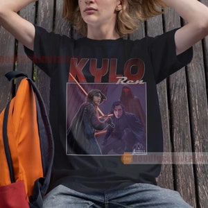 Adam Driver Kylo Ren Shirt T-shirt Unisex Cotton Vintage 90&#39;s Graphic Tee Unisex Crewneck Shirt