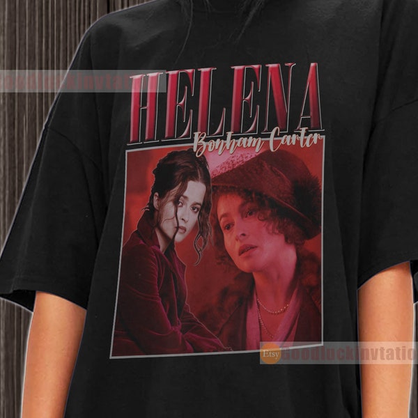 Helena Bonham Carter Shirt T-shirt Unisex Cotton Vintage 90's Graphic Tee Unisex Crewneck Shirt