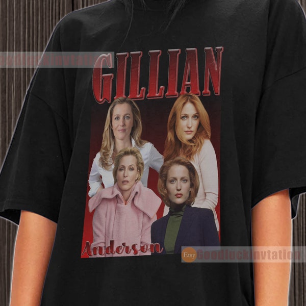 Gillian Anderson Shirt T-shirt Unisex Cotton Vintage 90's Graphic Tee Unisex Crewneck Shirt