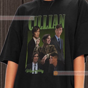 Cillian Murphy Shirt T-shirt Unisex Cotton Vintage 90&#39;s Graphic Tee Unisex Crewneck Shirt