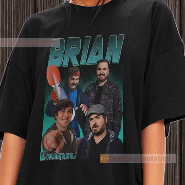 Brian Quinn Shirt T-shirt Unisex Cotton Vintage 90's Graphic Tee Unisex Crewneck Shirt