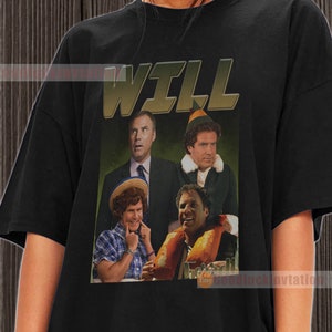 Will Ferrell Shirt T-shirt Unisex Cotton Vintage 90's Graphic Tee Unisex Crewneck Shirt