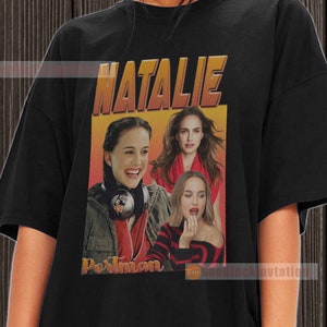 Natalie Portman Shirt T-shirt Unisex Cotton Vintage 90&#39;s Graphic Tee Unisex Crewneck Shirt