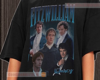 Fitzwilliam Darcy Shirt T-shirt Unisex Cotton Vintage 90&#39;s Graphic Tee Unisex Crewneck Shirt