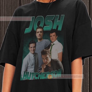 Josh Hutcherson Shirt Tshirt Unisex Cotton Vintage 90&#39;s Graphic Tee Unisex Crewneck Shirt