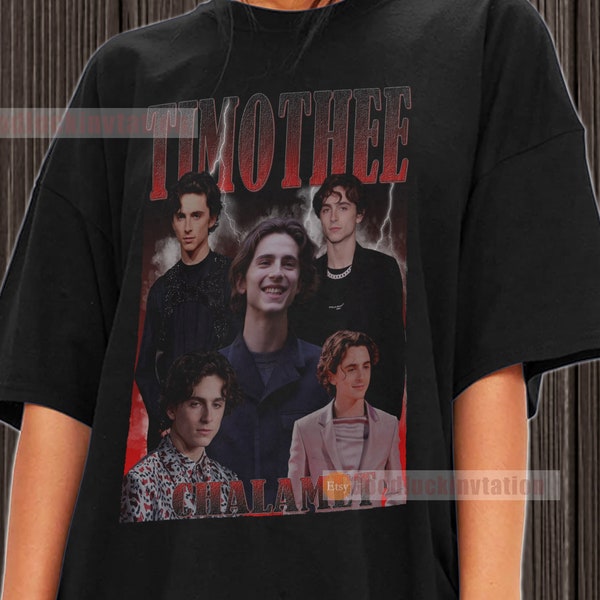 Timothee Chalamet Shirt T-shirt Unisex Cotton Vintage 90's Graphic Tee Unisex Crewneck Shirt