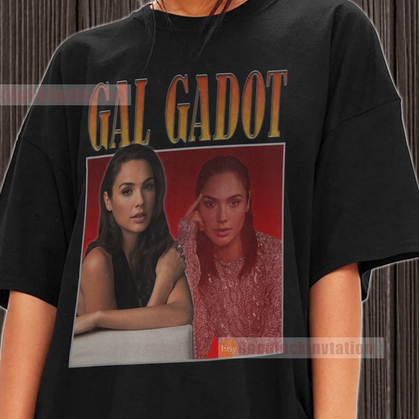 Gal Gadot Shirt T-shirt Unisex Cotton Vintage 90's Graphic Tee Unisex Crewneck Shirt
