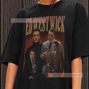 Ed Westwick Shirt T-shirt Unisex Cotton Vintage 90's Graphic Tee Unisex Crewneck Shirt