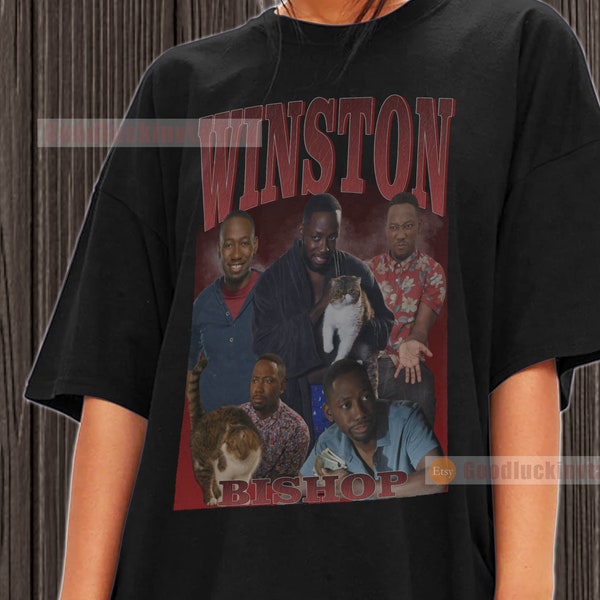 Winston Bishop Shirt T-shirt Unisexe Coton vintage années 90's Graphic Tee Unisex Crewneck Shirt