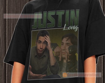 Justin Long Shirt T-shirt Unisex Cotton Vintage 90's Graphic Tee Unisex Crewneck Shirt