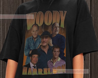 Woody Harrelson Shirt T-shirt Unisex Cotton Vintage 90's Graphic Tee Unisex Crewneck Shirt