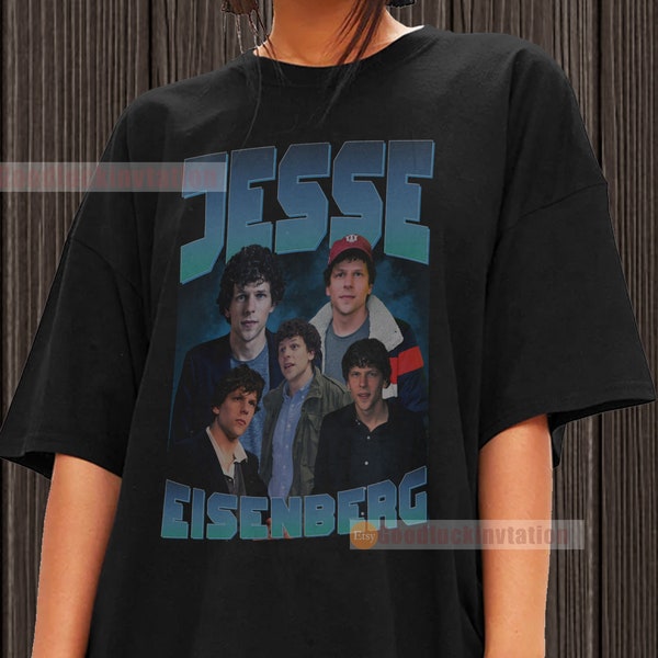 Jesse Eisenberg Shirt T-shirt Unisex Cotton Vintage 90's Graphic Tee Unisex Crewneck Shirt