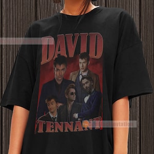 David Tennant Shirt T-shirt Unisex Cotton Vintage 90's Graphic Tee Unisex Crewneck Shirt