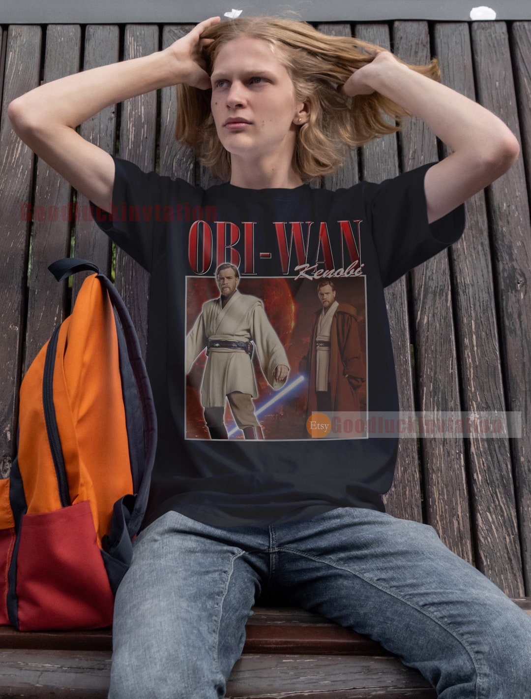 Obi-wan Kenobi Shirt T-shirt Unisex Cotton Vintage 90 