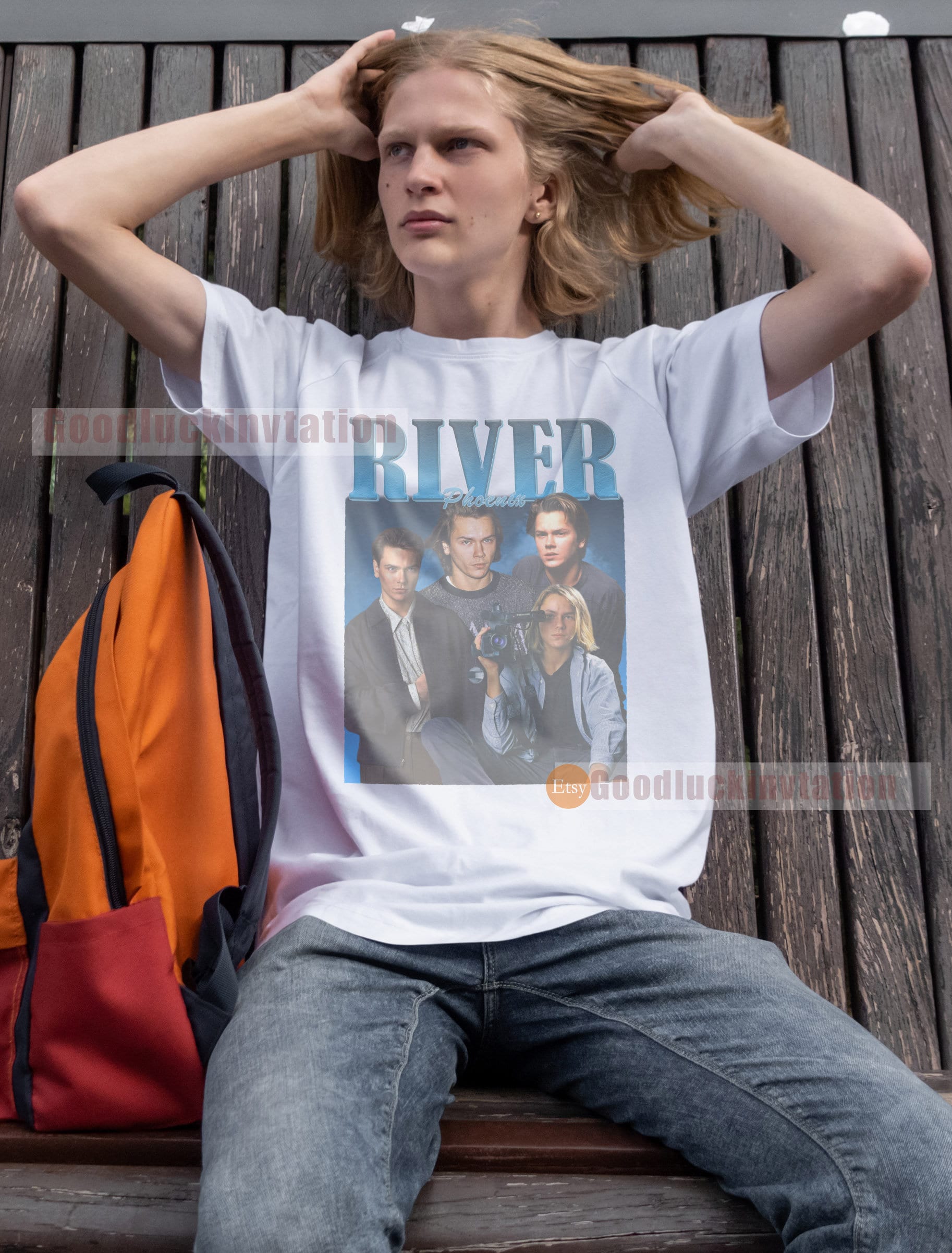 River Phoenix Shirt T-shirt Unisex Cotton Vintage 90's Graphic Tee