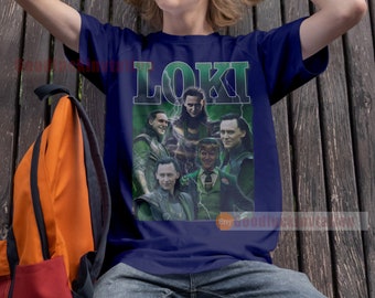 Buy Loki Shirt T-shirt Unisex Cotton Vintage 90's Graphic Tee