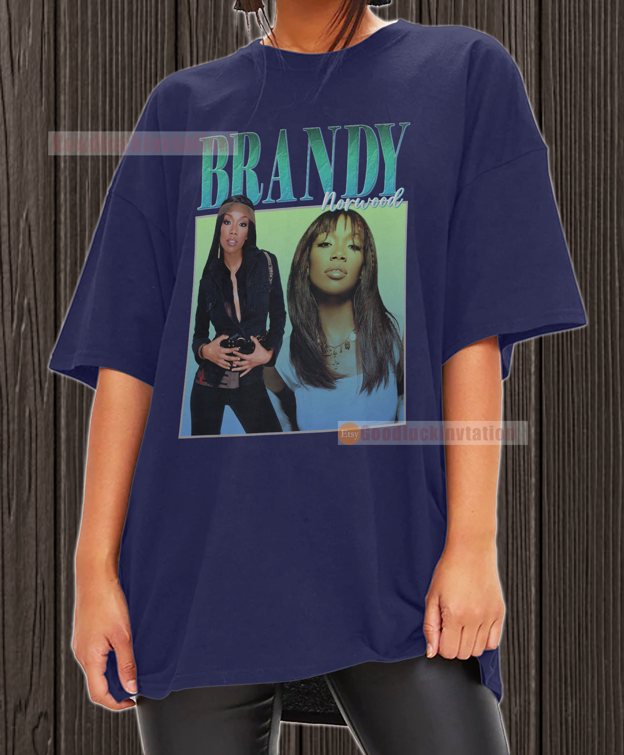 Brandy Norwood Shirt T-shirt Unisex Cotton Vintage 90's Graphic