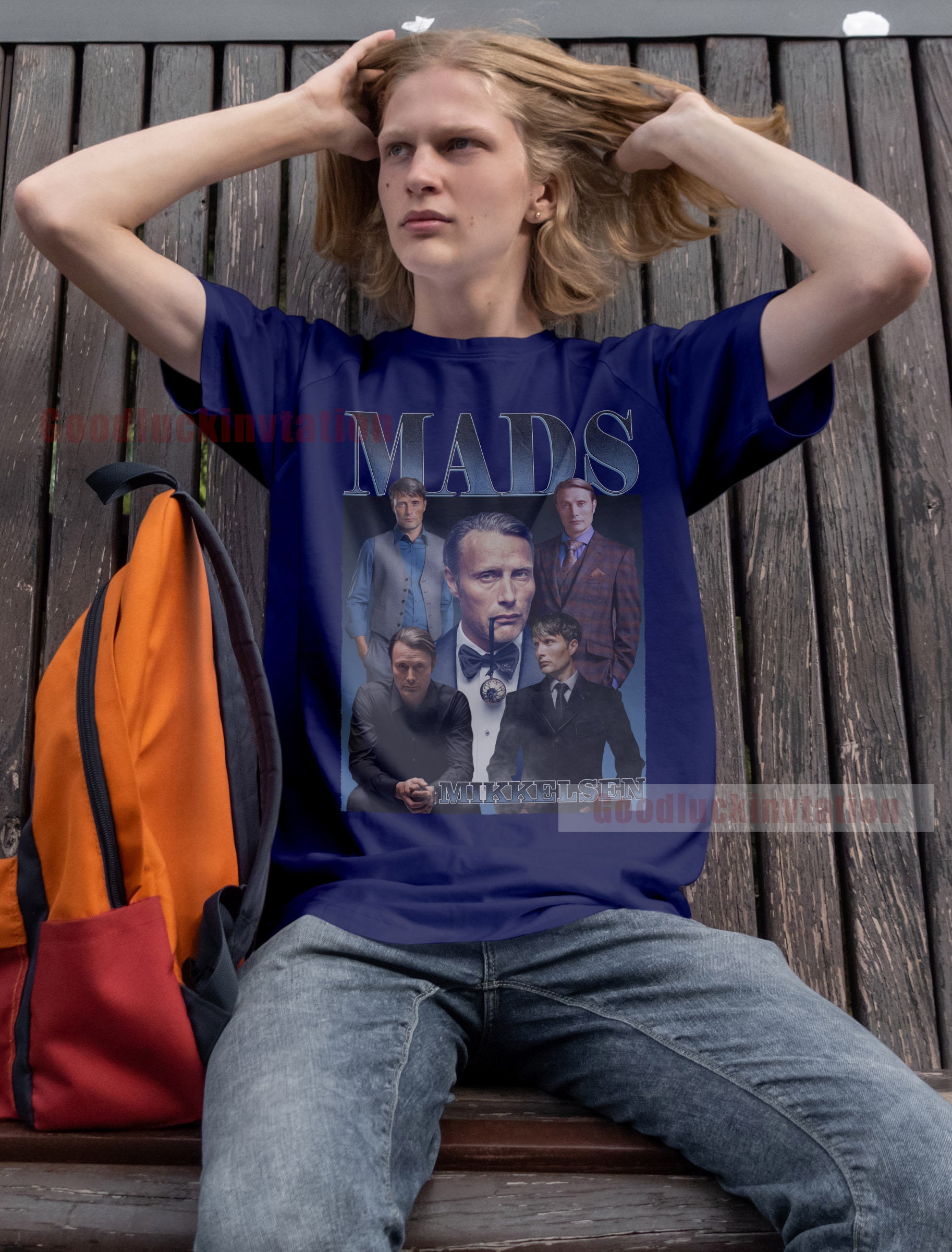 MADNIGHT スウェットシャツ (Bluish Gray) Mサイズ MADNIGHT