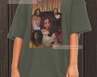 Brandy Norwood Shirt T-shirt Unisex Cotton Vintage 90's Brandy Norwood Shirt T-shirt Unisex Cotton Vintage 90's