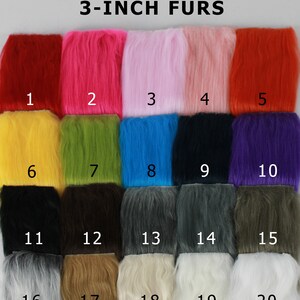 3-inch fur color options