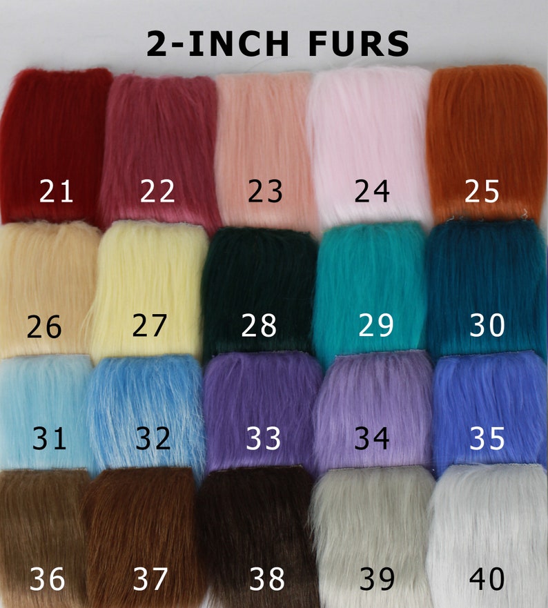 2-inch fur color options
