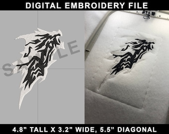 Riding Jacket Lapel Embroidery File