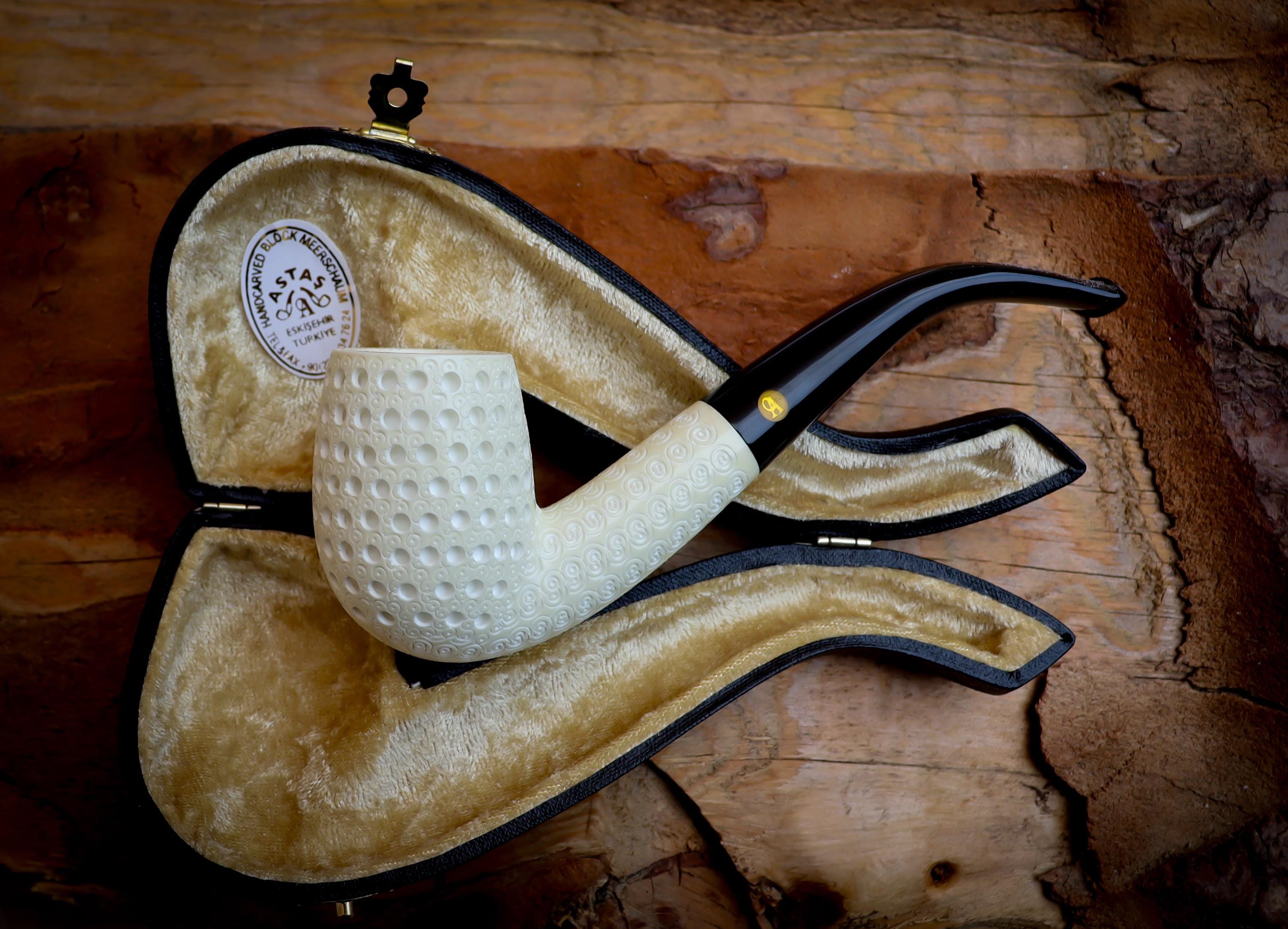 9MM Half Bent Meerschaum Pipe