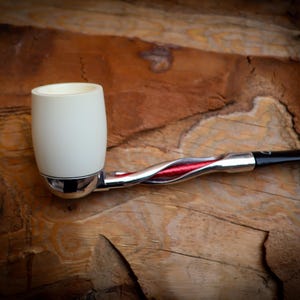 Falcon Bowl, Smooth Billard Falcon Bowl Meerschaum Pipe - Astaş Meerschaum