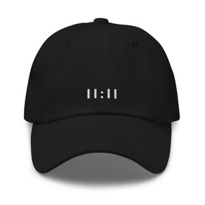 Hat 11:11 | Embroidered | Minimal | Angel Numbers | Make a Wish | Manifest | 11 | 1111 | 11 11