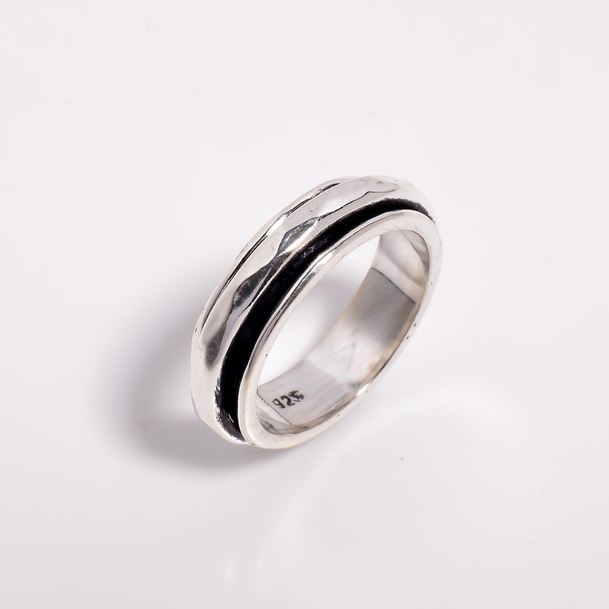 Silver Spiral Ring, Handmade Ring, Silver Band Ring, Women Jewelry