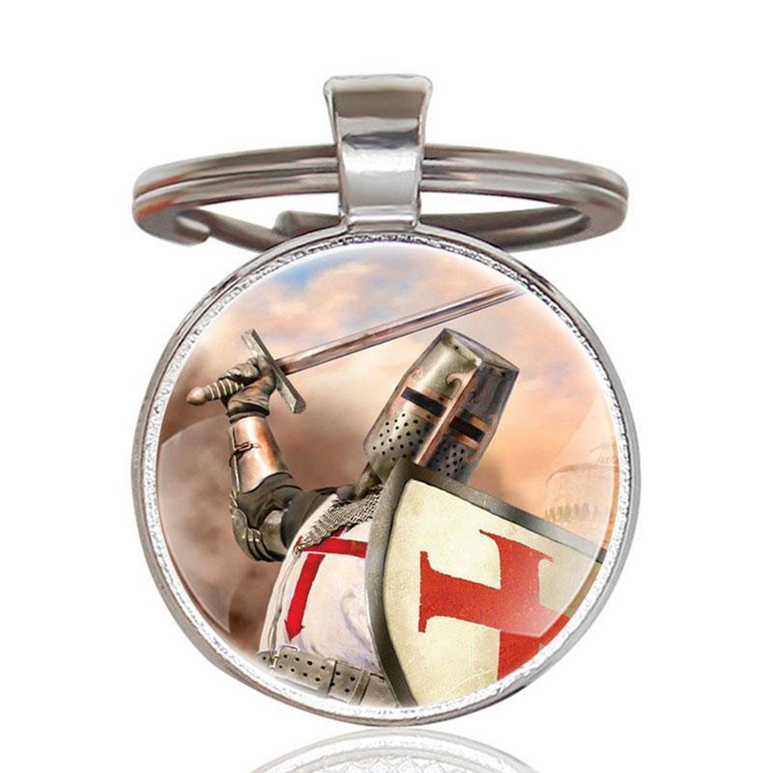 Knight Templar Silver Jewelry Gift Set Pocket Watch Necklace | Etsy