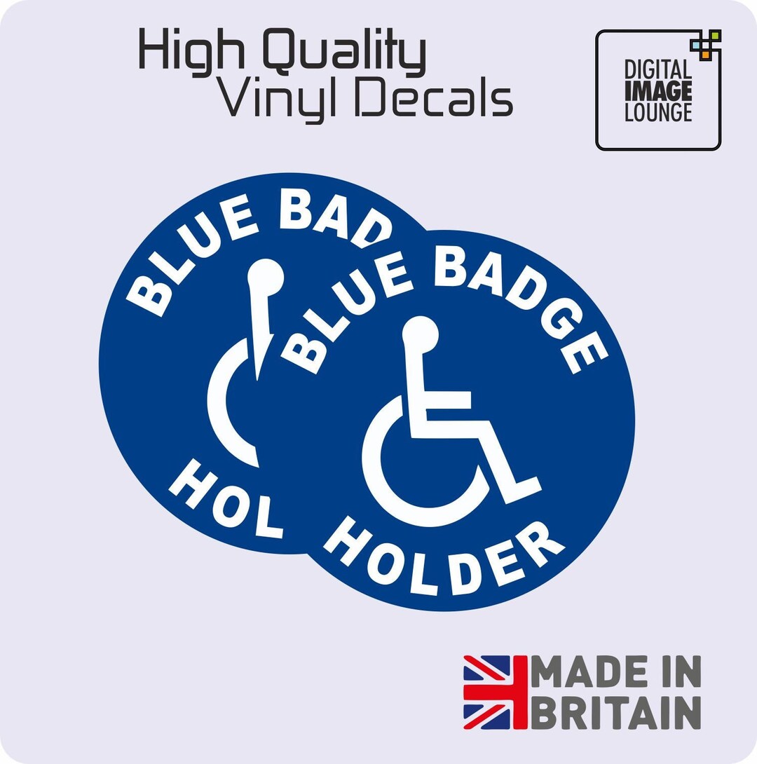 2 X Disability Mobility Wheelchair Blue Badge Holder Car Etsy UK