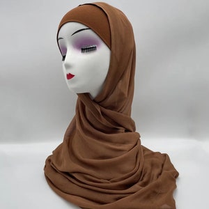 modal hijab with matching under cap, modal hijab sets image 3