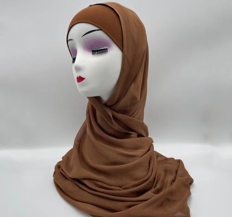 modal hijab with matching under cap, modal hijab sets image 3