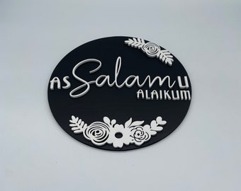 Salam door sign