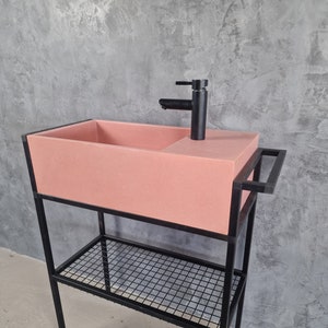 2x consola de pared Soporte para lavabo de diseño Soporte de estante  estable, montaje en pared debajo del fregadero Accesorio para toallero para  lavabo DIY -  México