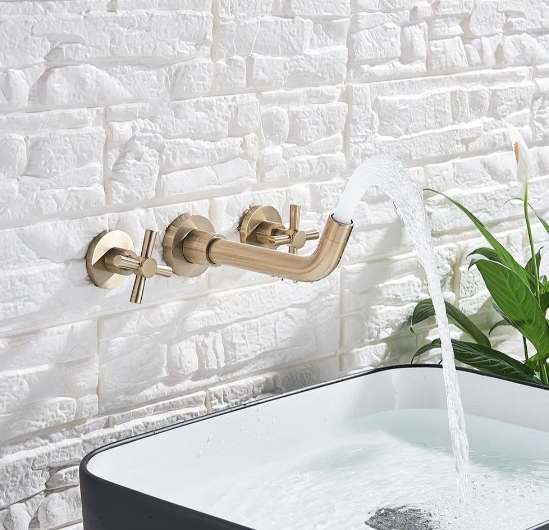 Antique Bronze Wall Mounted Faucet for Kitchen Sink Ot - Etsy
