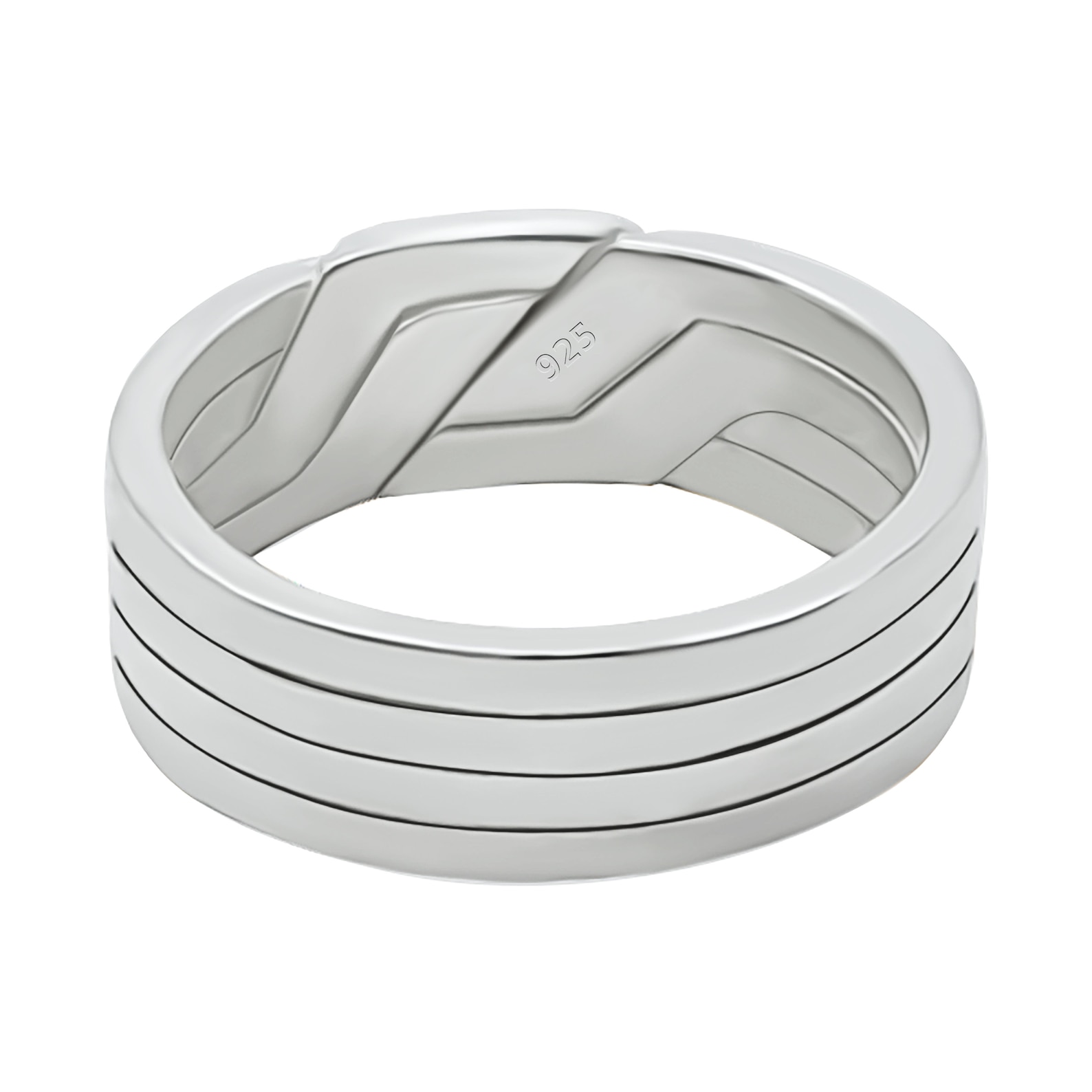 Puzzle Ring Handmade Turkish Puzzle Ring 4 Band Silver Puzzle Etsy
