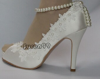 ribbon bridal shoes