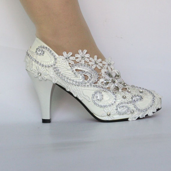 large size bridal shoes