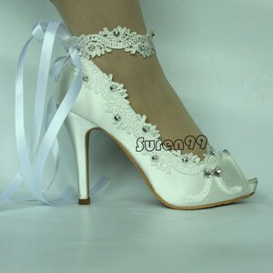 ribbon bridal shoes