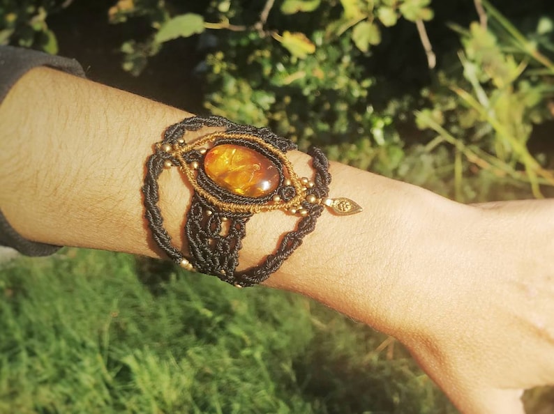 bracelet macrame tribal bracelet macrame macrame bracelet Amber bracelet macrame free spirit bracelet,Mexican healing bracelet ambar