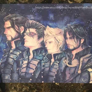 FFXV 4周年記念 チョコブロス 水彩画アートプリント